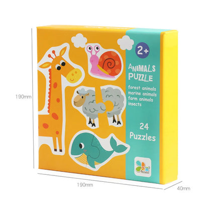 Wooden Matching Puzzles Game - Wonder Minds Kids