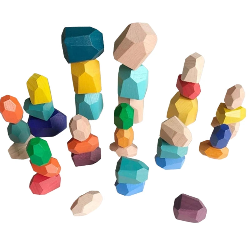 Wooden Stacking Stones high
