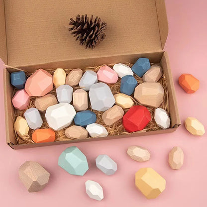 Wooden Stacking Stones kit
