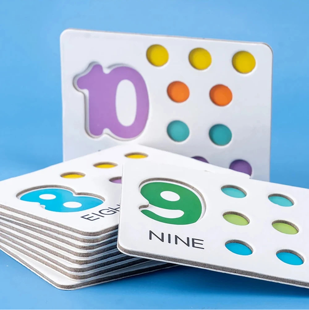 Wooden colourful sorting toy with beads and bowls