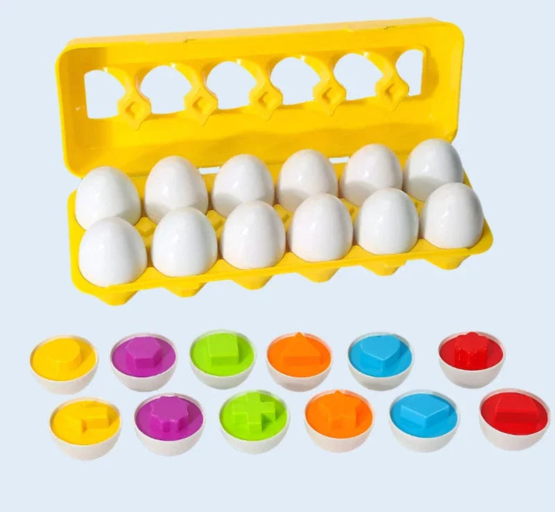 Montessori matching eggs learning toy for toddlers