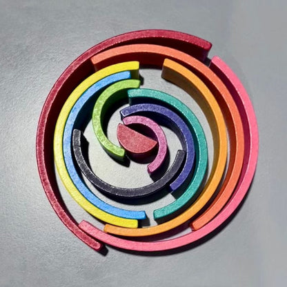 Premium Wooden Rainbow Stacker