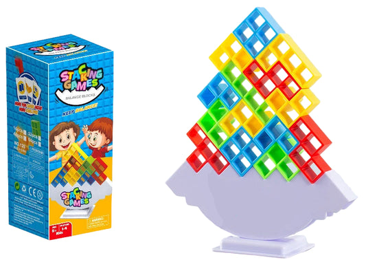 Stacking Game Tetra puzzle toy with packaging 